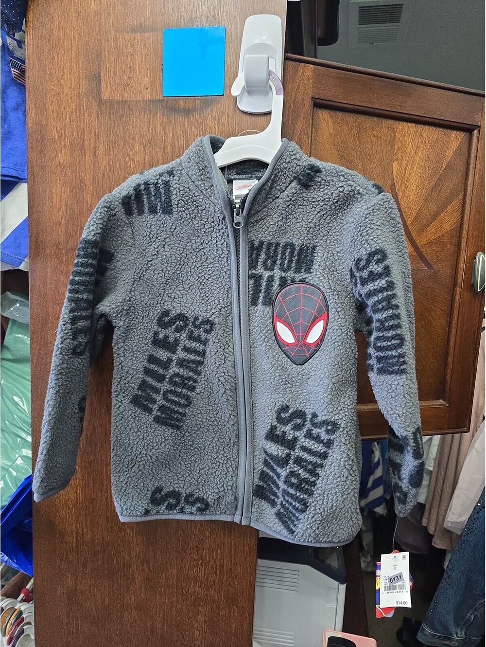 4t brand new spiderman, fleece jacket item, 131G2